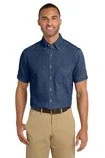 Port & Co™ Short Sleeve Value Denim Shirt